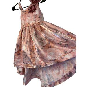 NWT Speechless Kids Girls High-Low Dress Rose Pink Size 10 Youth RN10512